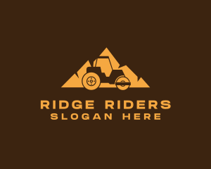 Road Roller Construction logo design