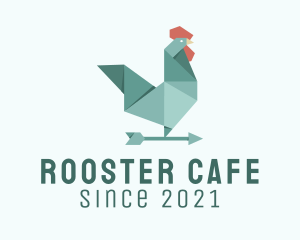 Weather Vane Rooster Origami  logo