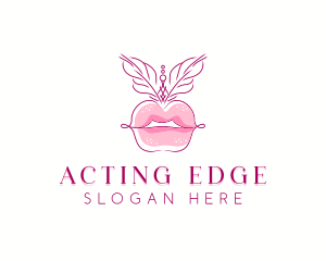 Beauty Burlesque Lips logo design