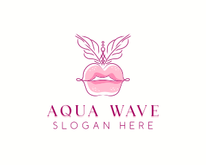 Beauty Burlesque Lips logo design