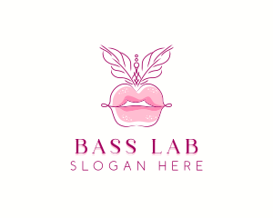 Beauty Burlesque Lips logo design