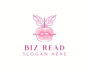 Beauty Burlesque Lips logo design