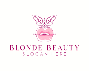 Beauty Burlesque Lips logo design