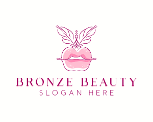 Beauty Burlesque Lips logo design