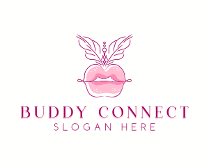 Beauty Burlesque Lips logo design