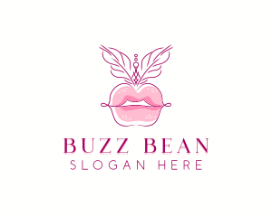 Beauty Burlesque Lips logo design