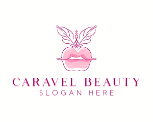 Beauty Burlesque Lips logo design