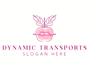 Beauty Burlesque Lips logo design