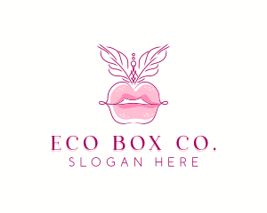 Beauty Burlesque Lips logo design