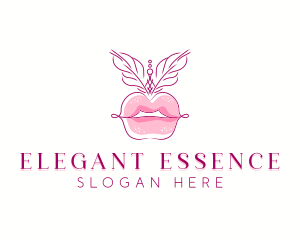 Beauty Burlesque Lips logo design