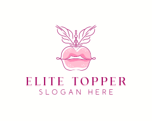 Beauty Burlesque Lips logo design