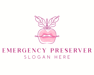 Beauty Burlesque Lips logo design