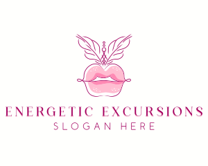 Beauty Burlesque Lips logo design