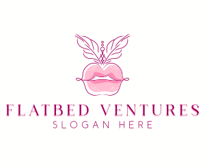 Beauty Burlesque Lips logo design