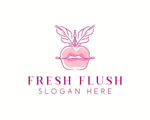 Beauty Burlesque Lips logo design