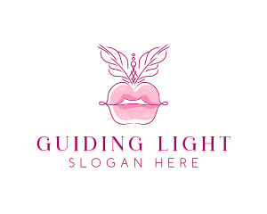 Beauty Burlesque Lips logo design