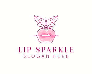 Beauty Burlesque Lips logo design