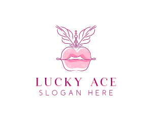 Beauty Burlesque Lips logo design