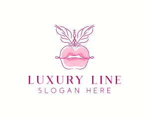 Beauty Burlesque Lips logo design