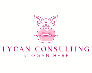 Beauty Burlesque Lips logo design