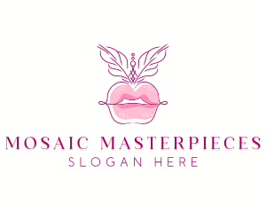 Beauty Burlesque Lips logo design