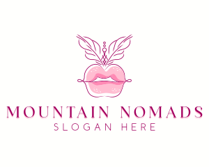 Beauty Burlesque Lips logo design