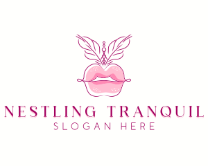 Beauty Burlesque Lips logo design