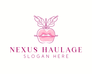 Beauty Burlesque Lips logo design