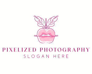 Beauty Burlesque Lips logo design