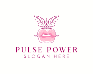 Beauty Burlesque Lips logo design