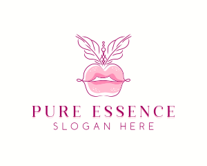 Beauty Burlesque Lips logo design