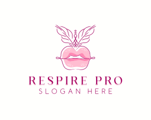 Beauty Burlesque Lips logo design