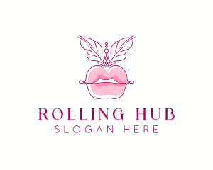 Beauty Burlesque Lips logo design