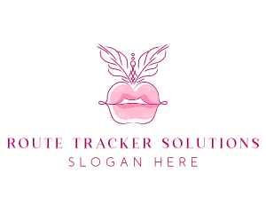 Beauty Burlesque Lips logo design