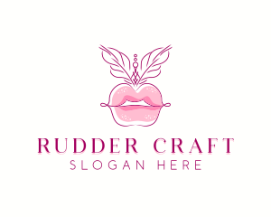 Beauty Burlesque Lips logo design