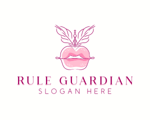 Beauty Burlesque Lips logo design