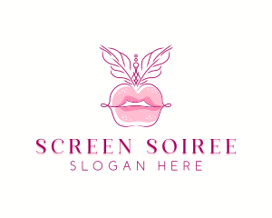 Beauty Burlesque Lips logo design