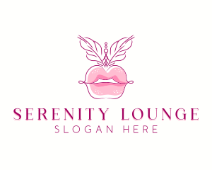 Beauty Burlesque Lips logo design