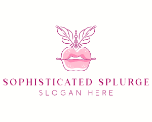 Beauty Burlesque Lips logo design