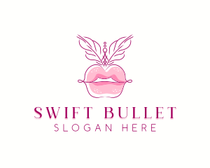 Beauty Burlesque Lips logo design