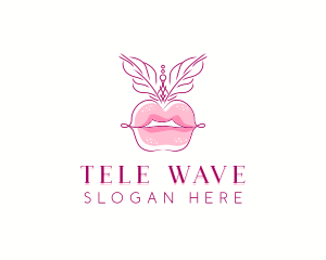 Beauty Burlesque Lips logo design