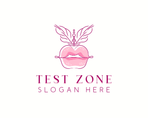 Beauty Burlesque Lips logo design