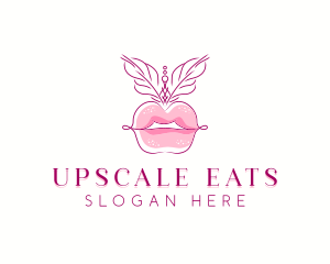 Beauty Burlesque Lips logo design