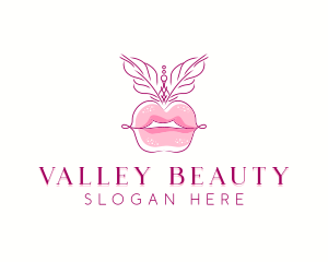 Beauty Burlesque Lips logo design