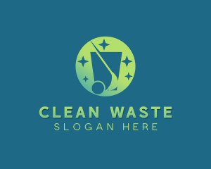 Garbage Trash Disposal logo design