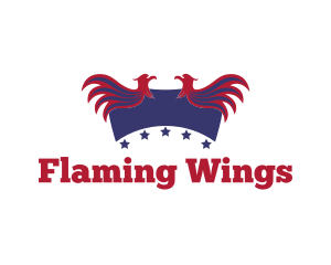 Stars Patriotic Birds logo design