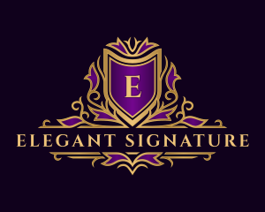 Elegant Monarch Crest   logo design