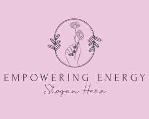 Floral Salon Spa logo design