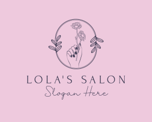 Floral Salon Spa logo design