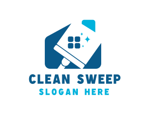 Cleaning Wiper Housekeeper logo design